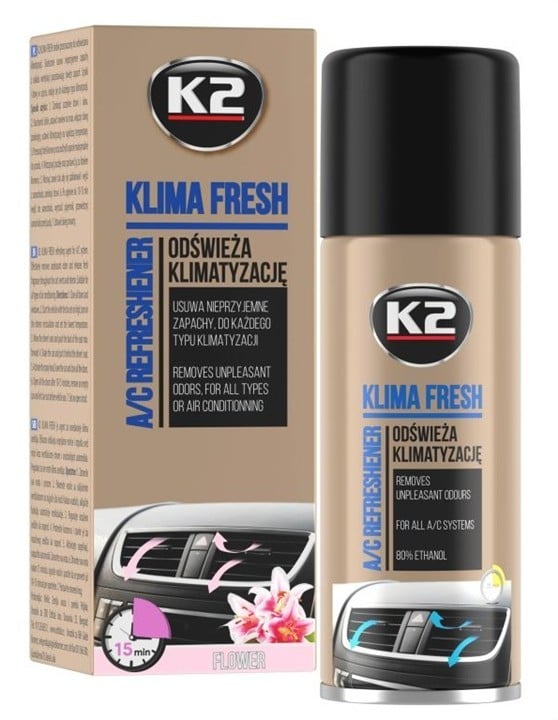 K222FL K2 Очищувач для кондиціонерів Fresh Flower, 150мл