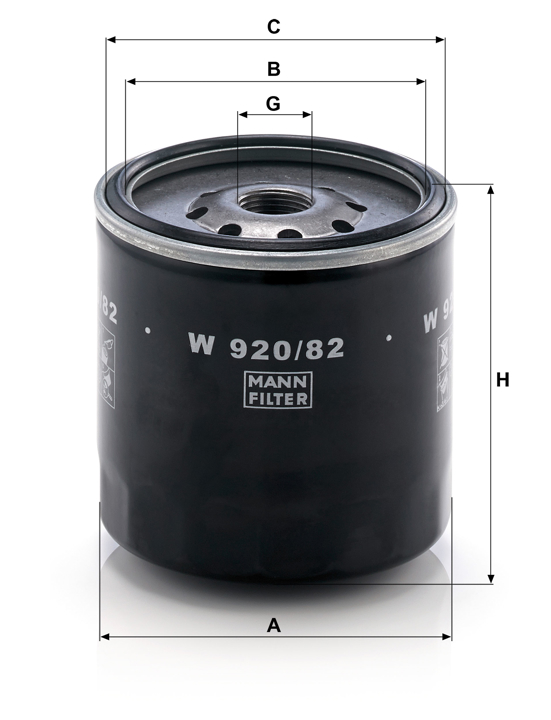 Купить Mann-Filter W 920/82 по низкой цене в Украине!