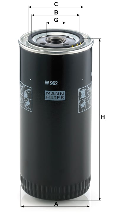 Масляный фильтр Mann-Filter W 962