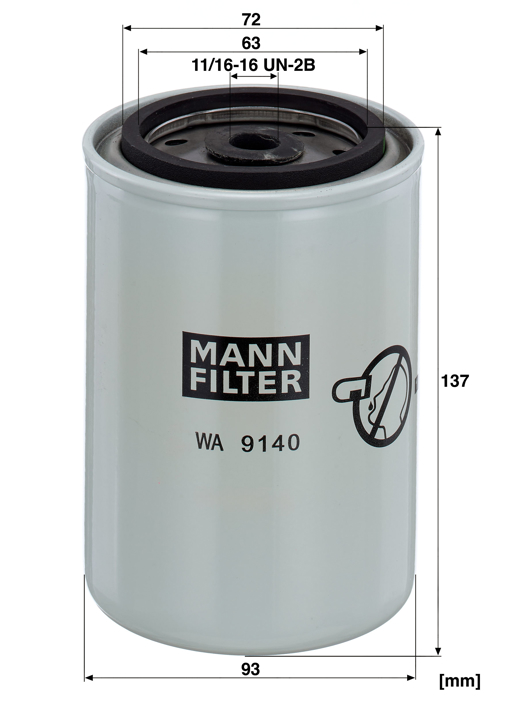 Фильтр охлаждающей жидкости Mann-Filter WA 9140