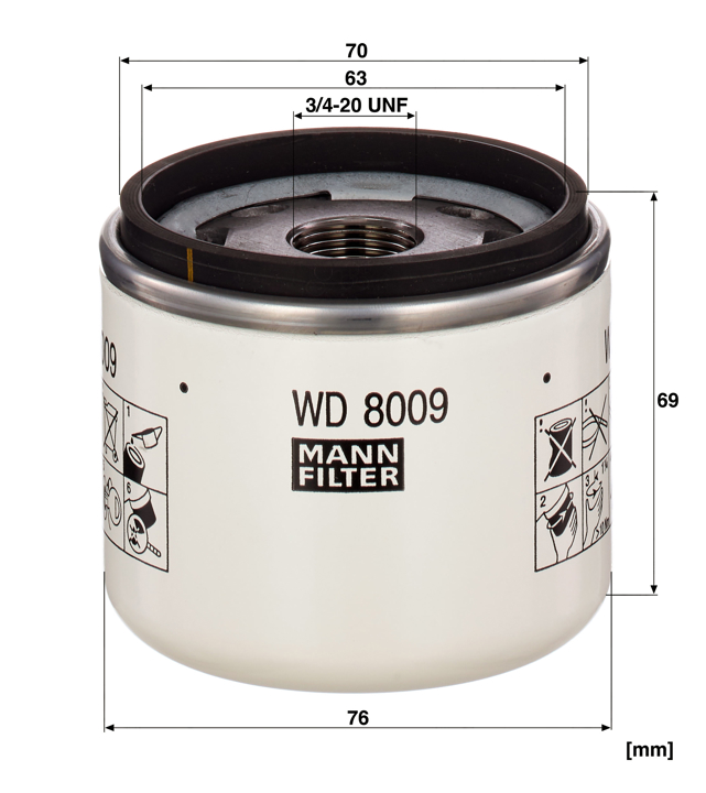Купить Mann-Filter WD 8009 по низкой цене в Украине!