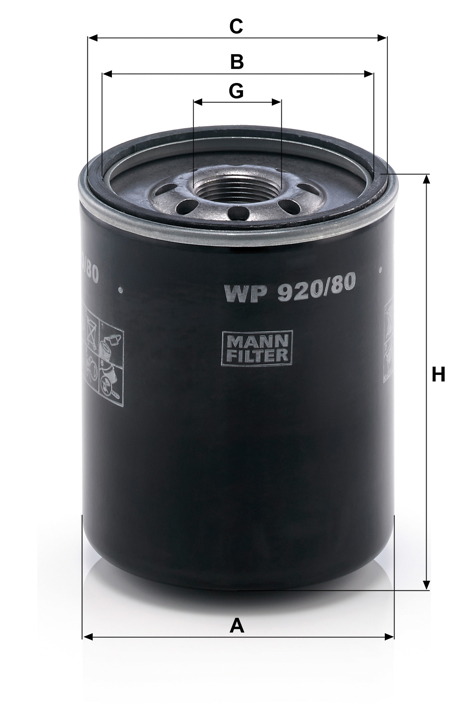 Купити Mann-Filter WP 920/80 за низькою ціною в Україні!