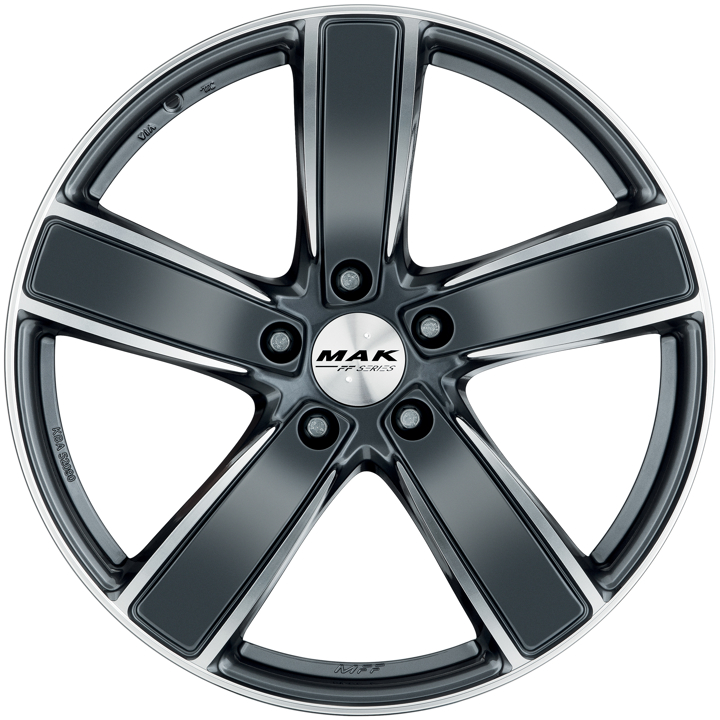 F1021UDQM50KY3 MAK Диск Колёсный Легкосплавный MAK Wheels TURISMO-FF 10x21 5x130 ET50 DIA71,6 GUN MET MIRROR FACE
