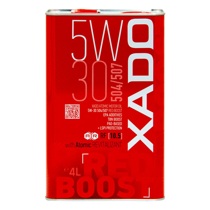 XA26296 Xado Моторна олива Xado Atomic Oil Red Boost 504/507 5W-30, 4л