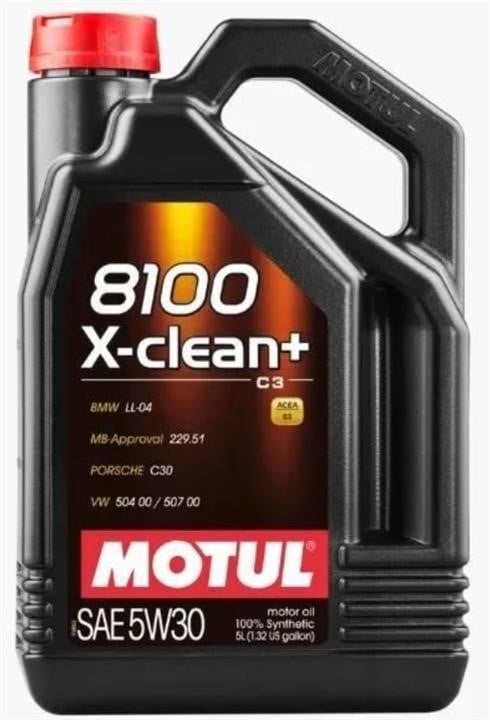 5W308100XCLEANPLUS5L Motul Моторное масло Motul 8100 X-CLEAN+ 5W-30, 5л