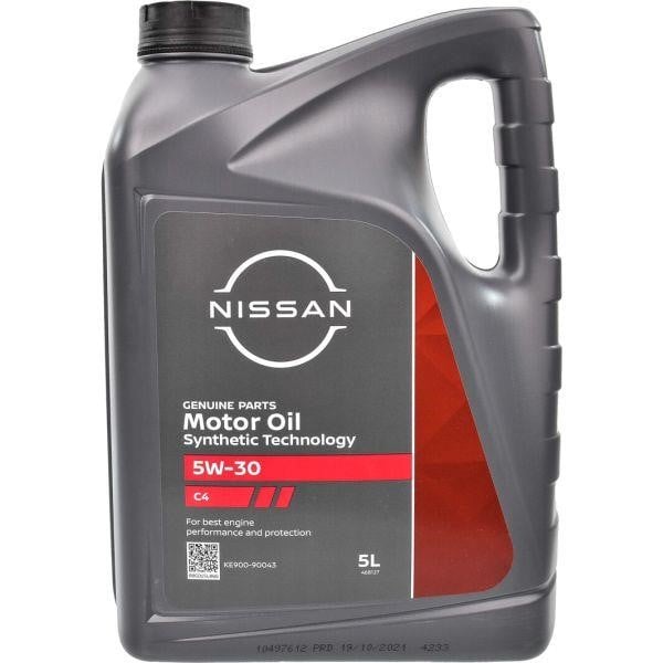 KE90090043 Nissan Моторное масло Nissan Motor Oil ST C4 5W-30, 5л