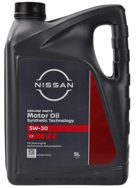 KE90091043 Nissan Моторное масло Nissan Motor Oil ST C3 5W-30, 5л
