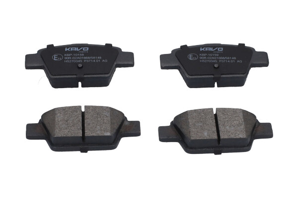 KBP10159 Kavo parts Комплект гальмівних накладок, дискове гальмо