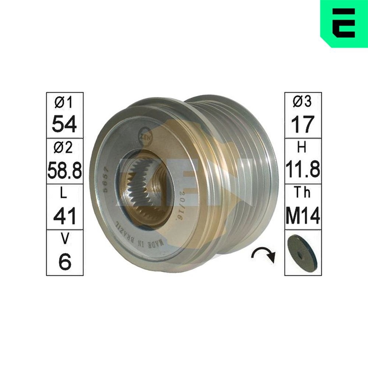 ZN5657 Era Обгонная муфта генератора