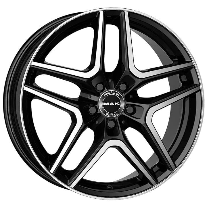 F8080AMBM48WS4X MAK Диск Колёсный Легкосплавный MAK Wheels AURUM 8x18 5x112 ET48 DIA66,6 BLACK MIRROR