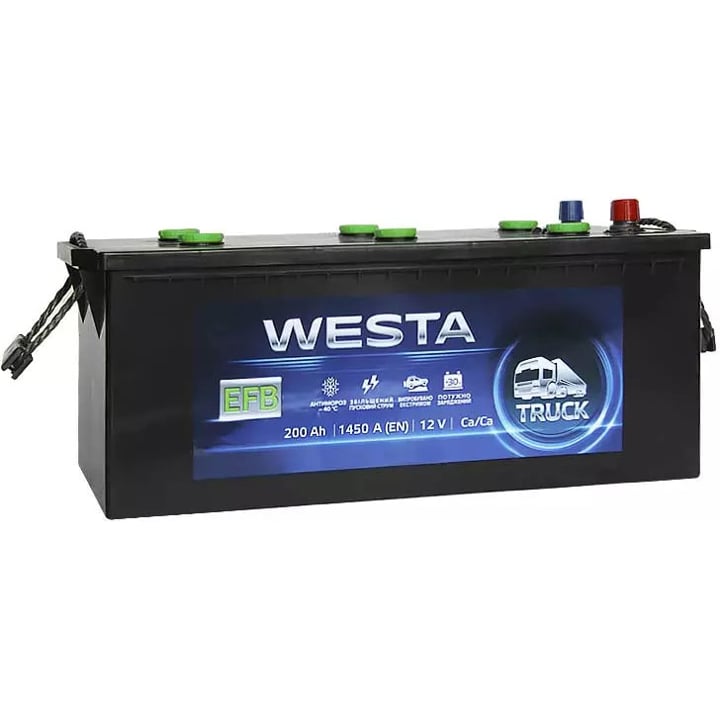WEFB200 Westa Аккумулятор WESTA EFB 6СТ 12В 200Ач (EN) L+