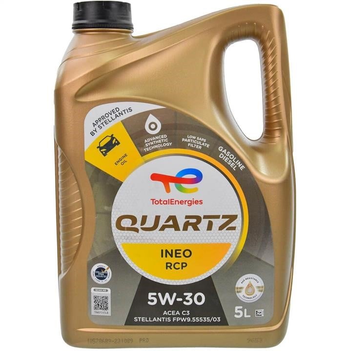 231089 Total Моторное масло Total QUARTZ INEO RCP 5W-30, 5л