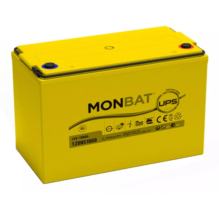 12UVG1000 Monbat Акумулятор MONBAT High Cycling Carbon 6СТ 12UVG1000 12В 100Аг (EN) R+