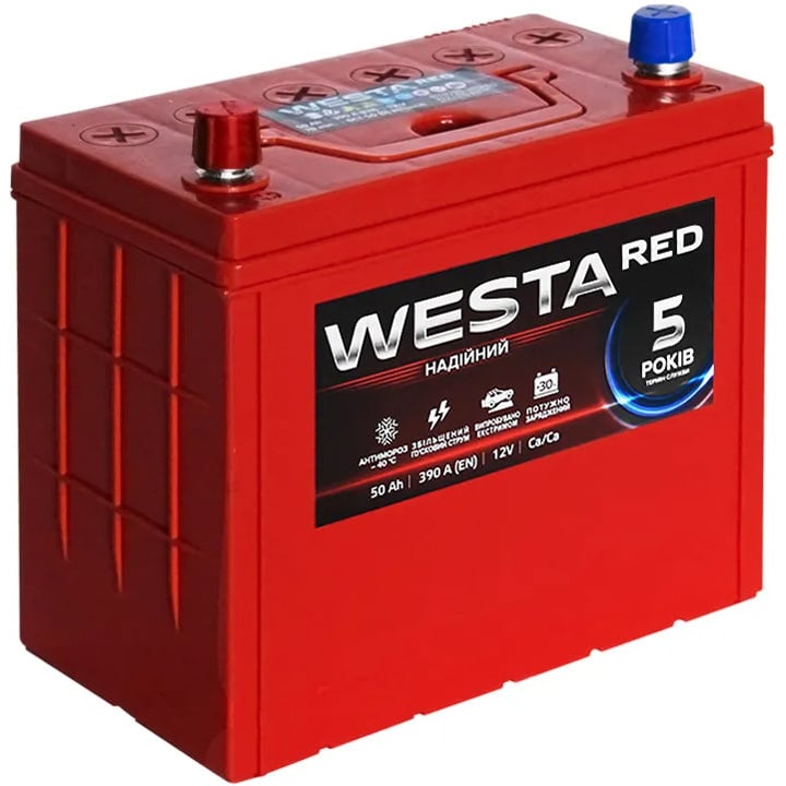 WA501 Westa Акумулятор WESTA 6СТ 12В 50Аг (EN) L+