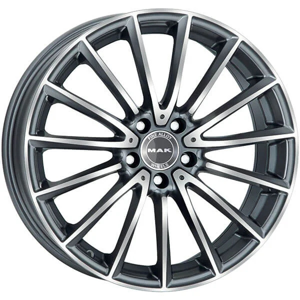 F9020KMQM33WSY MAK Диск Колёсный Легкосплавный MAK Wheels KOMET 9x20 5x112 ET33 DIA66,6 GUN MET MIRROR FACE