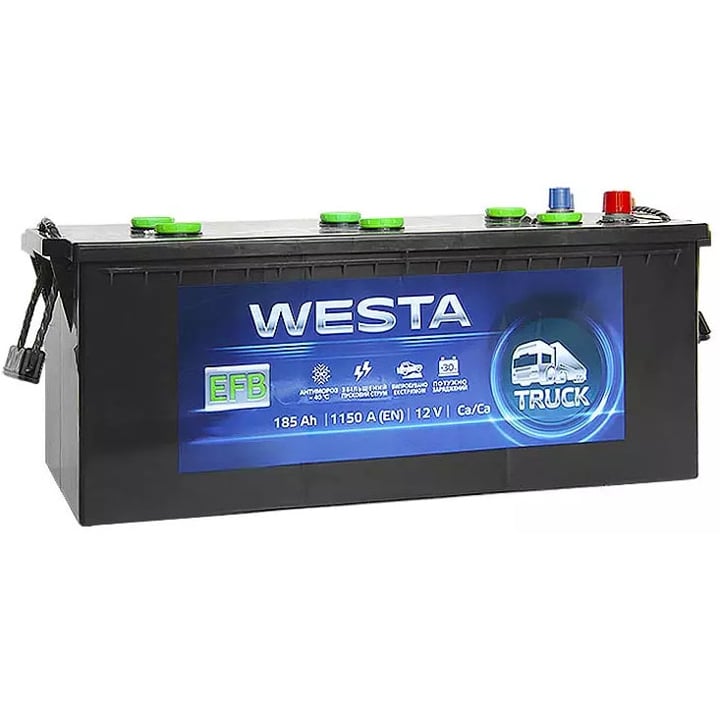 WEFB185 Westa Аккумулятор WESTA EFB 6СТ 12В 185Ач (EN) L+