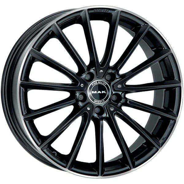 F9020KMGL33WSY MAK Диск Колеса легкосплавний MAK Wheels KOMET 9x20 5x112 ET33 DIA66,6 GLOSS BLACK MIRROR RING
