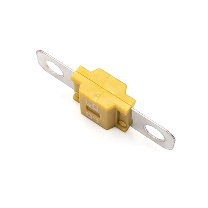 37475 Voltronic Плоский предохранитель SBFW-L-60, 60A, 58V, M6, 12х41 мм, Yellow