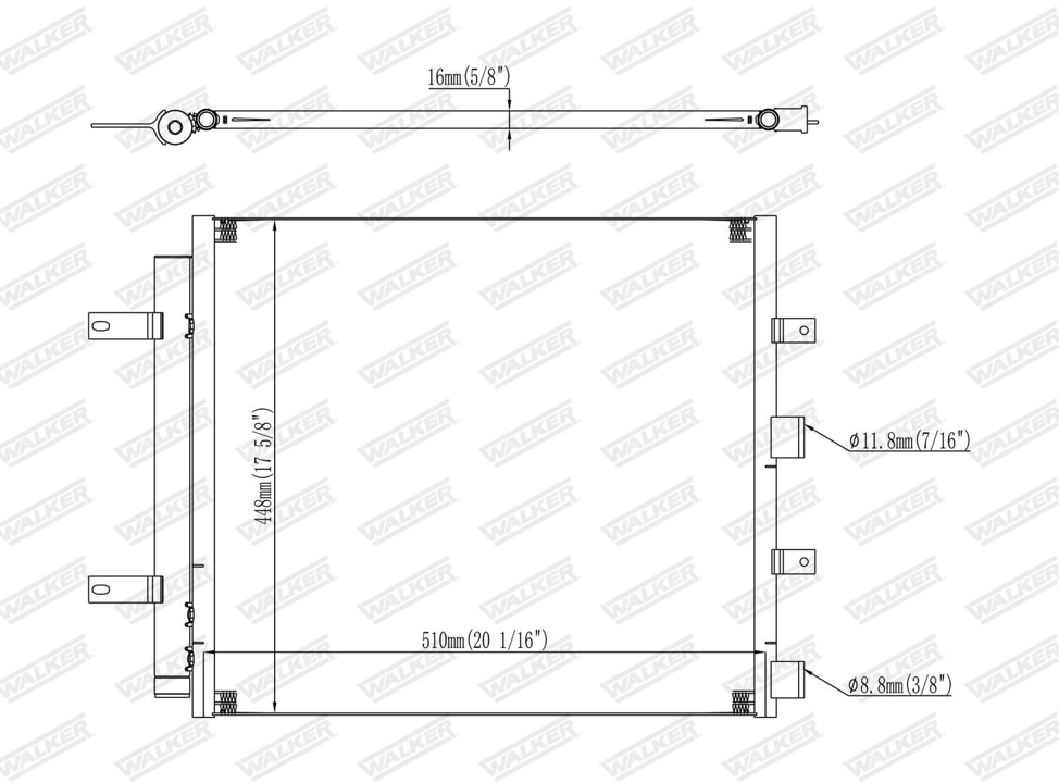 Конденсатор, кондиционер Walker WCD00092