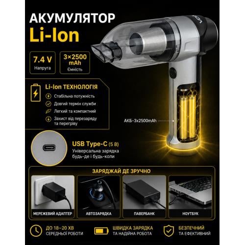 Пылесос автомобильный VOIN 90W Voin V-88CL