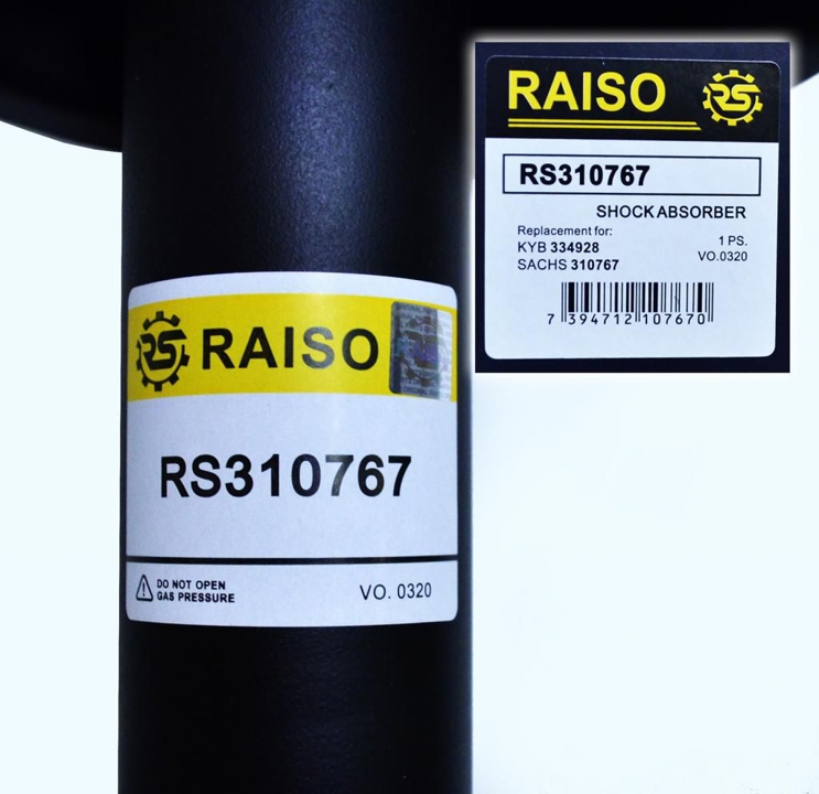 RS310767 RAISO Амортизатор подвески передний газомасляный