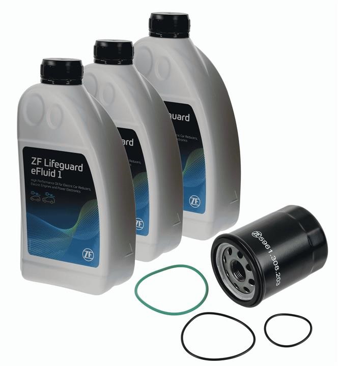 5961309203 ZF Трансмісійна олива ZF LifeguardFluid eFluid 1 ATF (3x1л), комплект з фільтром АКПП
