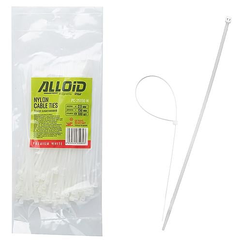 PC25150W Alloid Хомут пластиковий