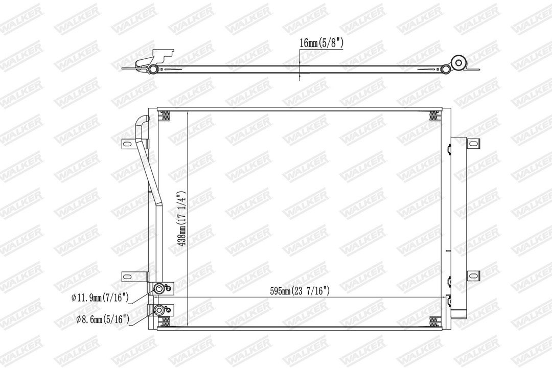 Конденсатор, кондиционер Walker WCD00423