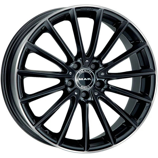 F8020KMGL48WS3X MAK Диск Колёсный Легкосплавный MAK Wheels KOMET 8x20 5x112 ET48 DIA66,6 GLOSS BLACK MIRROR RING