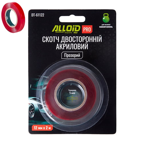 DT61122 Alloid Скотч двосторонній 12мм х 2м