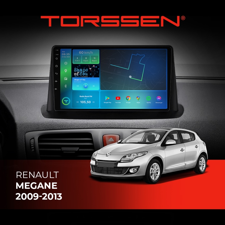 202306529 Torssen Автомагнітола FL9 4G, CarPlay, DSP