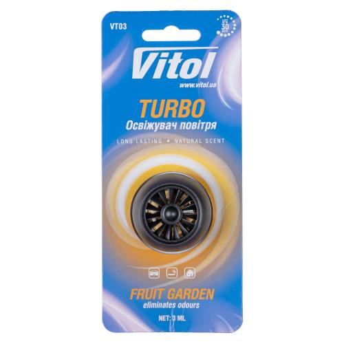 VT03 Vitol Ароматизатор повітря VITOL Turbo Fruit Garden