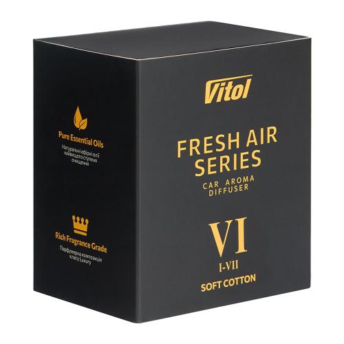 Ароматизатор воздуха VITOL Fresh Air Series VI Soft Cotton 8 мл Vitol V23036