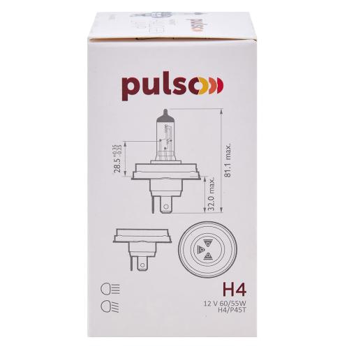 Pulso Лампа галогенная 12В H4 60/55Вт – цена 93 UAH