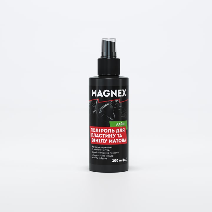 4823048034204 Magnex Полироль для пластика и винила Magnex Матовая, Лайм 200 мл