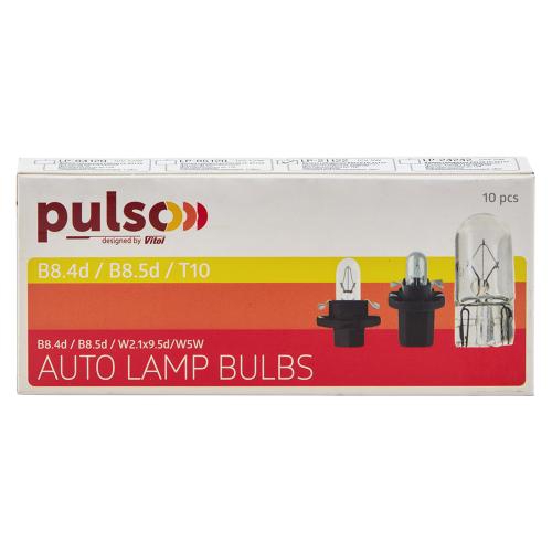 Лампа накаливания 12В T10 5Вт Pulso LP-21122