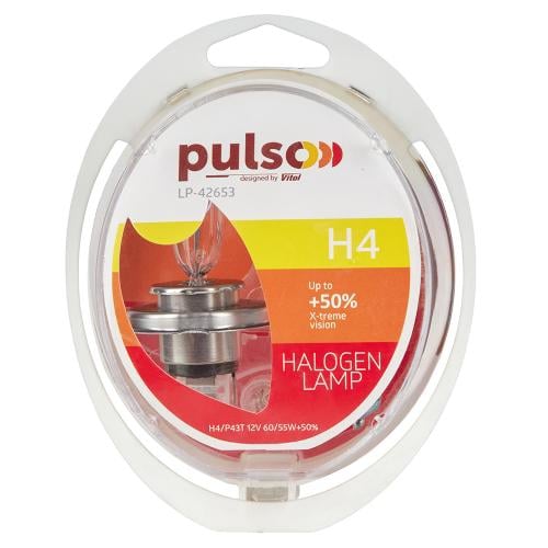 Pulso Лампа галогенная 12В H4 60/55Вт – цена 441 UAH