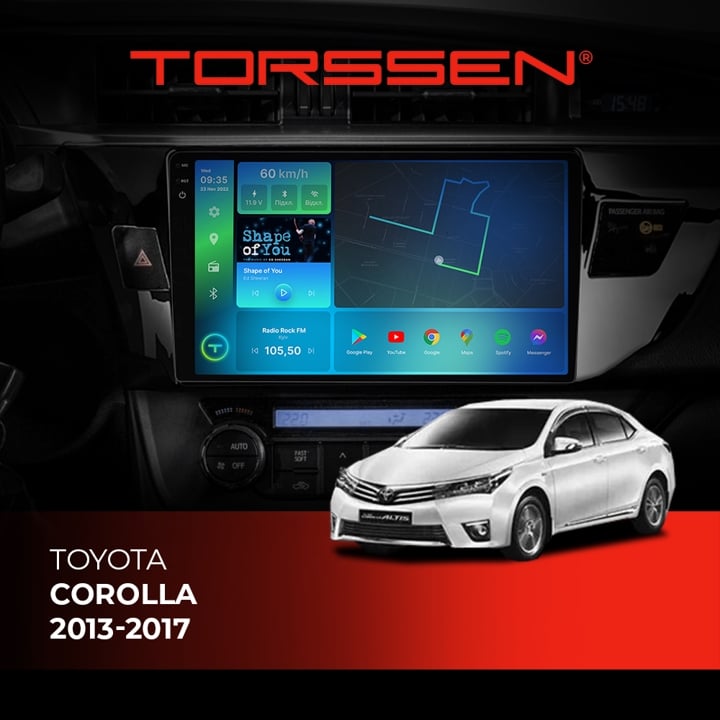202306007 Torssen Автомагнитола 2K FL10 4G, CarPlay, DSP