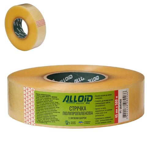 PT3845450 ALLOID BUILDING TOOLS Скотч пакувальний 45мм х 500м, 38мкм