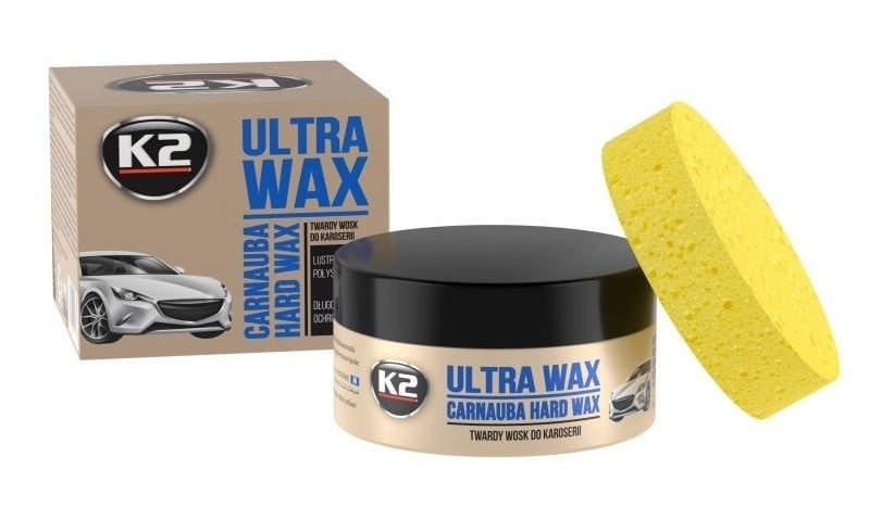 K073 K2 Паста для полірування кузова K2 Ultra Wax з губкою, 250 г