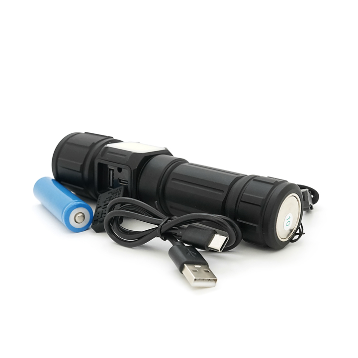 Фонарик BP-X708 P90, Zoom, USB-кабель Voltronic 43998
