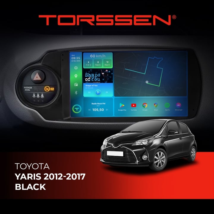 202309000 Torssen Автомагнитола FL9 4G, CarPlay, DSP