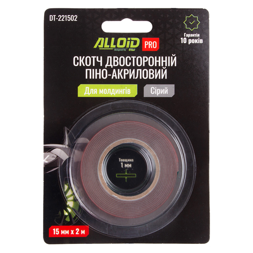 DT221502 Alloid Скотч двосторонній на піно-акриловій основі 15мм х 2м
