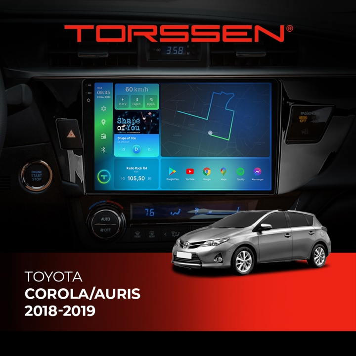202306004 Torssen Автомагнітола 2K FL10 4G, CarPlay, DSP