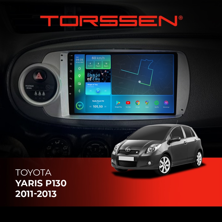 202306653 Torssen Автомагнітола FL9 4G, CarPlay, DSP