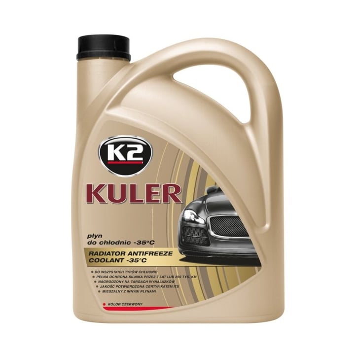 T204C K2 Антифриз K2 KULER G12 Красный -35°C, 4 л