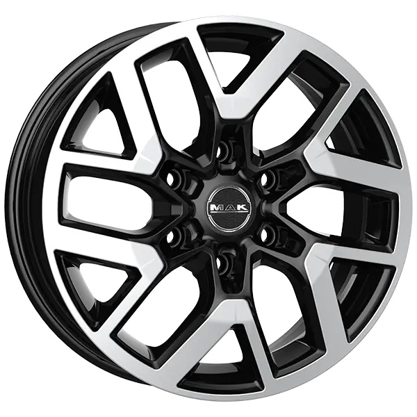 F8080GRBM50VZ1 MAK Диск Колеса легкосплавний MAK Wheels GRAVEL 8x18 6x139,7 ET50 DIA95,1 BLACK MIRROR