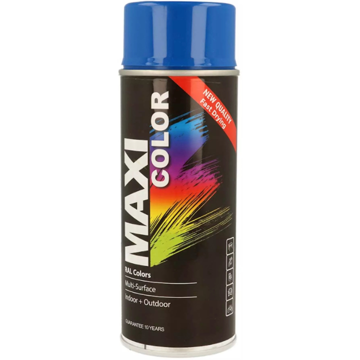 MX5005 Maxi Color Эмаль аэрозольная универсальная декоративная Maxi Color RAL 5005 Сигнально-синяя 400мл