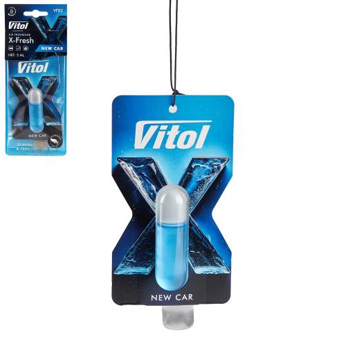 VF02 Vitol Ароматизатор повітря VITOL X-Fresh New Car
