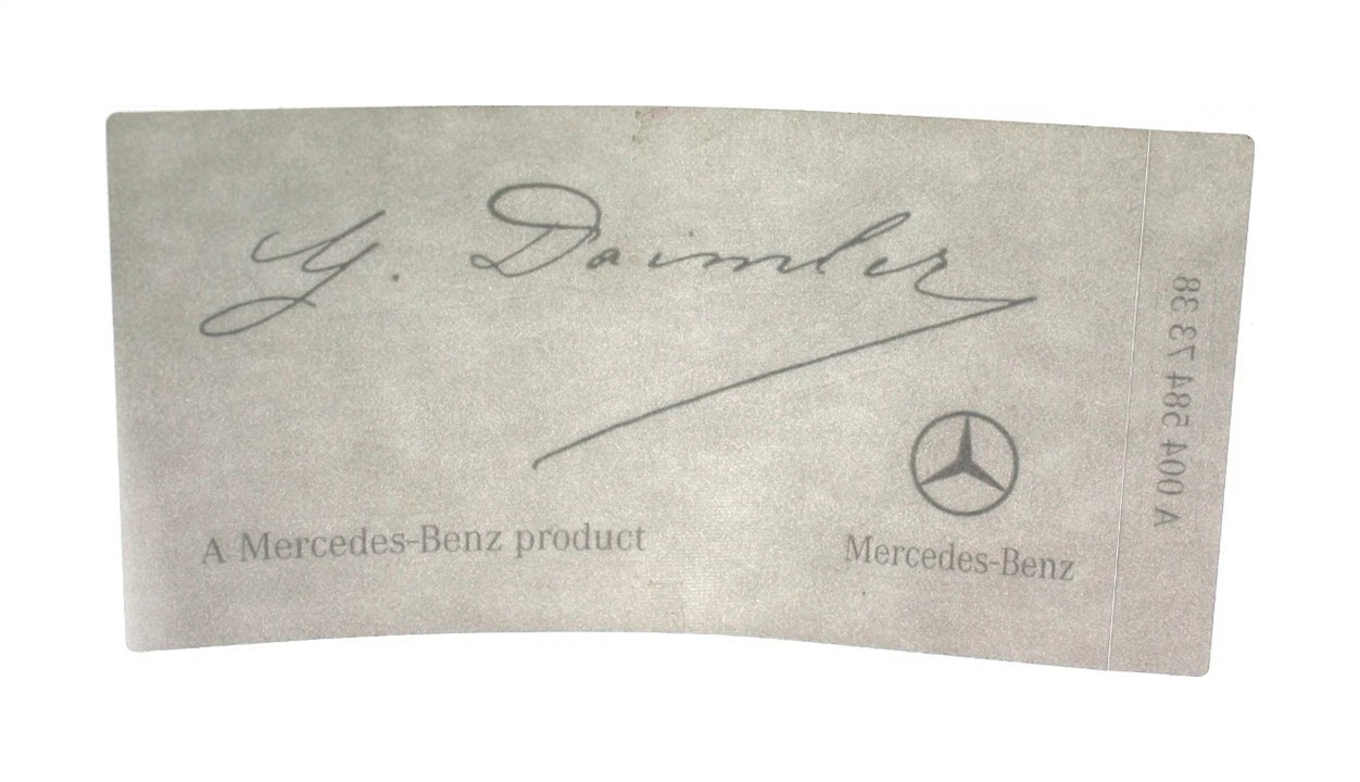 A0045847338 Mercedes Наклейка информационная